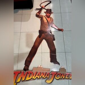 Adventurer Cardboard Standee with Hat and Whip